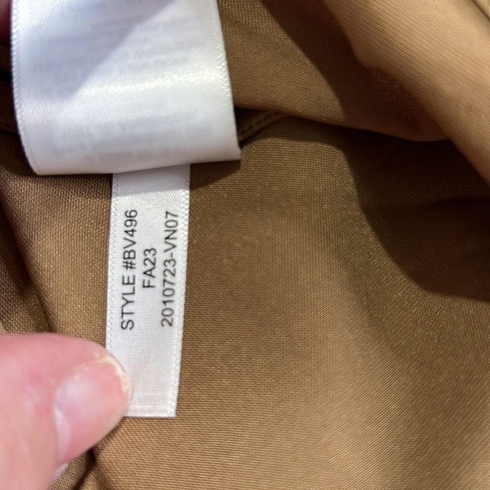 J. Crew Gwyneth slip dress in luster charmeuse camel NWT - Picture 9 of 10